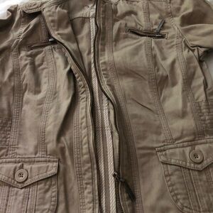 Jasper Conran Embroidered Initial jacket Beige & Cream Stripes
